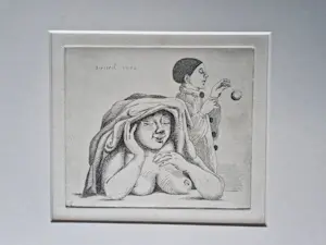 Herman Berserik - In zeer kleine oplage gemaakte DUBBELE Ets - 1976 - potloodgesigneerd kopen? Bied vanaf 29!