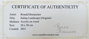 Ronald Boonacker - Italiaans Landschap (certificaat van echtheid) kopen? Bied vanaf 110!