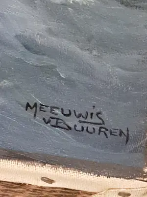 Meeuwis van Buuren - Authentiek Zeegezicht Meeuwis van Buuren (1902-1992) – Herkomst Gebr. Koch kopen? Bied vanaf 110!