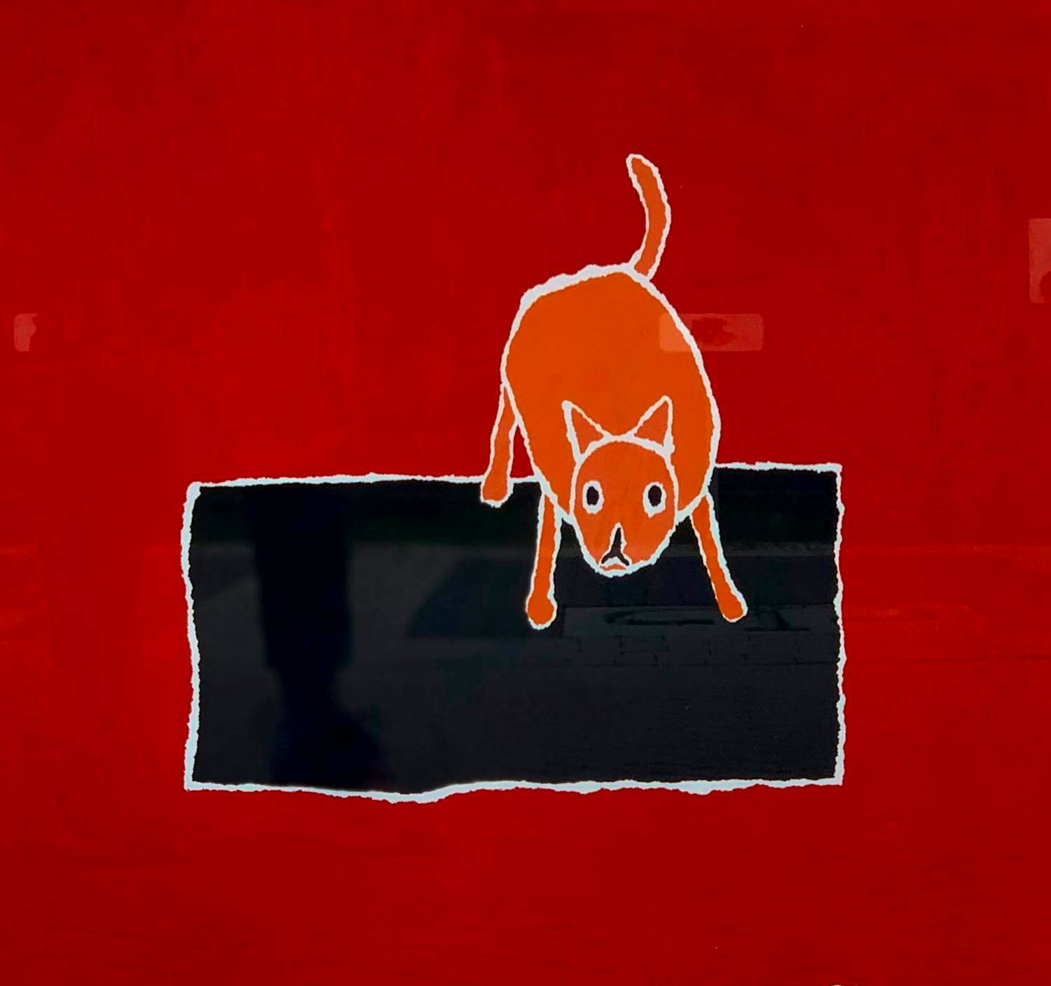 Hans Innemee - Ingelijste zeefdruk: poes - 2001 kopen? Bied vanaf 149!