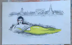 Kees van Dongen - La Seine ou la Sirene , Litho kopen? Bied vanaf 450!