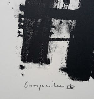 Wim Motz - Compositie IV, litho kopen? Bied vanaf 45!
