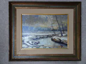 Albert Steel - Winter landschap kaufen? Bieten Sie von 25!