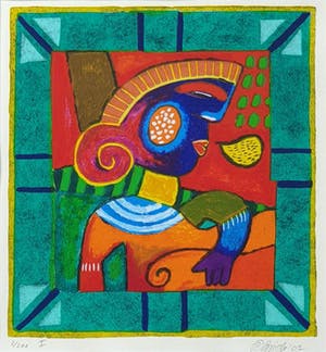 Clemens Briels - Figuren "I" (2002) - Ingelijst kopen? Bied vanaf 95!