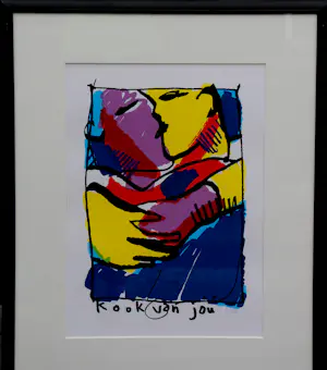 Herman Brood - Ingelijste zeefdruk: Kook van jou (laatste exemplaar!) kopen? Bied vanaf 750!