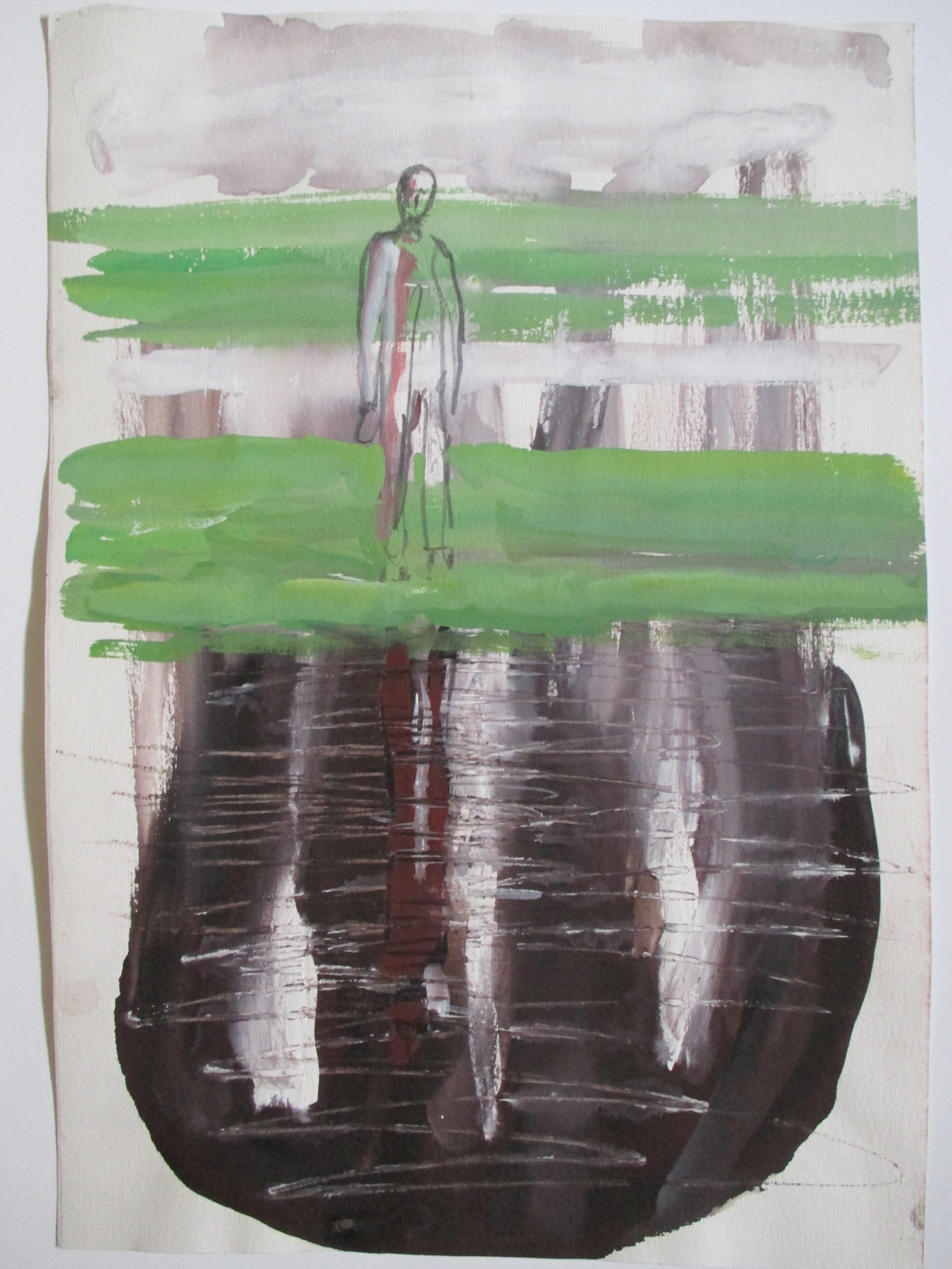 Fred Landsman - Gemengde techniek op papier kopen? Bied vanaf 25!