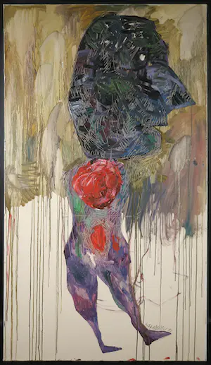 Lily Stroubouli - Olieverf op doek, Big head (Groot) kopen? Bied vanaf 100!