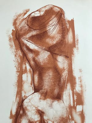 Georges Oudot - Mooie kleurenlitho - Torso - Gesigneerd - 49/150 kopen? Bied vanaf 75!