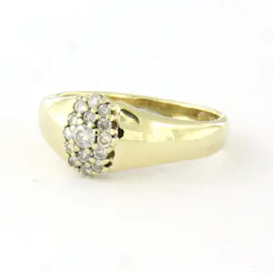14k gouden ring met briljant geslepen diamant tot. 0.25ct – F/G - SI kopen? Bied vanaf 450!