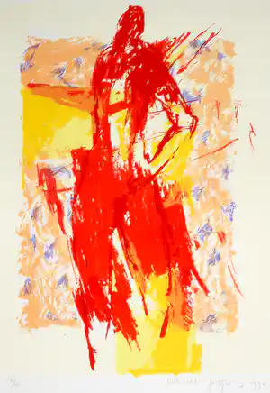 Robbert Fortgens - Zeefdruk, Abstracte compositie vendu pour 35€ !