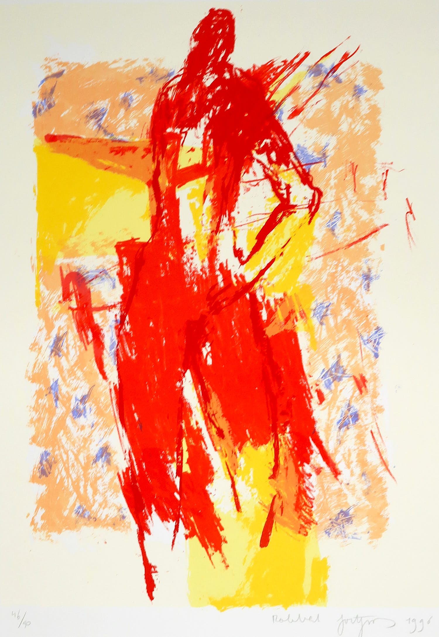 Robbert Fortgens - Zeefdruk, Abstracte compositie kopen? Bied vanaf 35!