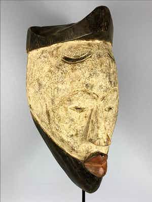 Igbo - Tribal Used African IGBO Mask - Nigeria. verkocht voor € 35!