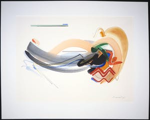 Peter van Drumpt - Aquarel, Zonder titel (Zeer Groot) kopen? Bied vanaf 40!