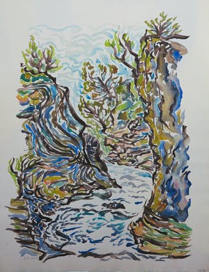 Piet van Mook - Lot, Acht Landschapstudies kopen? Bied vanaf 1!