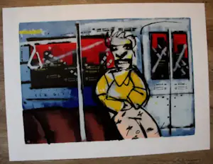 Herman Brood - Zeefdruk: Metro kaufen? Bieten Sie von 550!
