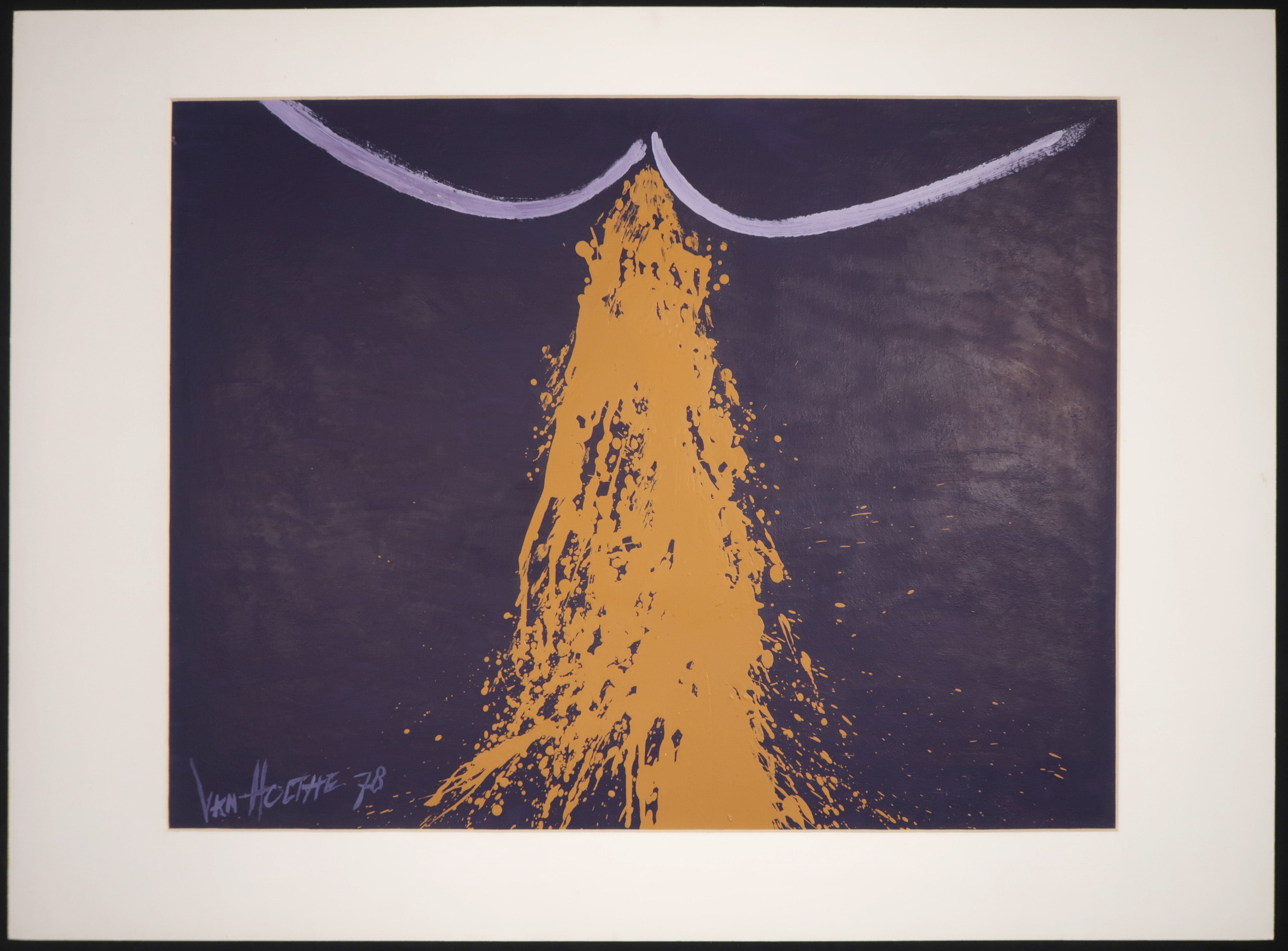 Jan van Holthe - Acryl op papier, Merde 26 kopen? Bied vanaf 20!