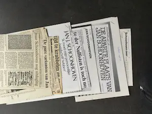 Jan Schoonhoven - 6x Jan Schoonhoven boeken plus artikelen en knipsels kopen? Bied vanaf 150!