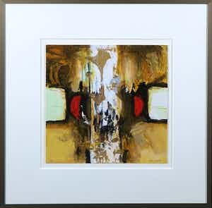 Hans Vanhorck - Zeefdruk, Zonder titel - Ingelijst verkocht voor € 1!