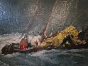 Willem G.F. Jansen - Schip in storm op zee kopen? Bied vanaf 250!