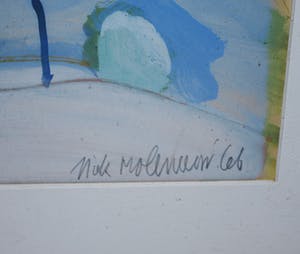 Niek Molenaar - (Grieks) bergdorpje - ingelijste gouache uit 1966 kopen? Bied vanaf 125!