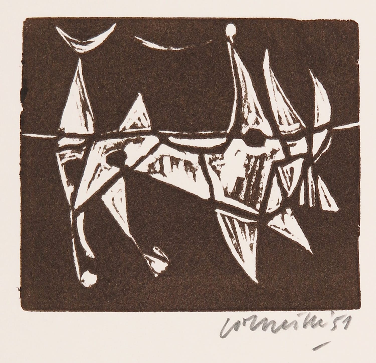 Corneille - Litho, Zonder titel verkocht voor € 80!