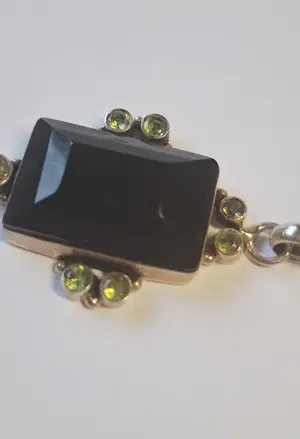 Mooie zilveren hanger met black Onyx kopen? Bied vanaf 75!