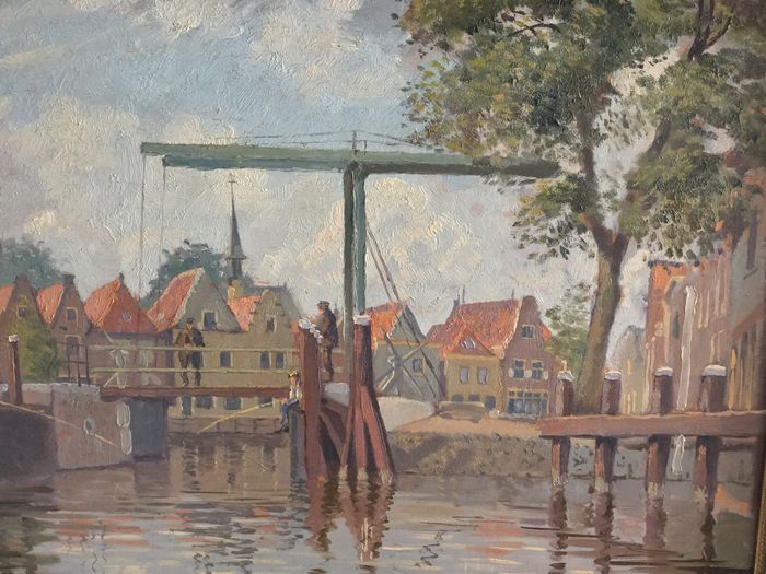 Cor Visser - (1903-1982) - Oude Kolk te Spaarndam verkocht voor € 100!