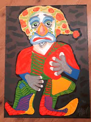 Karel Appel - Il Pagliacci verkocht voor € 1199!