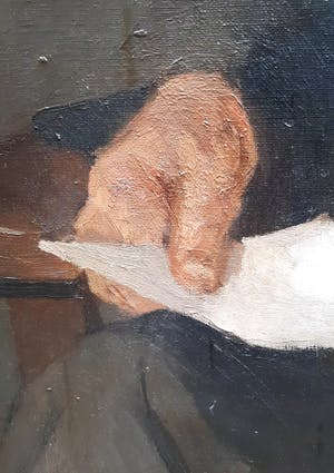 Arie van Mever - Portret Dhr. Pels - olieverf - groot - ingelijst - 21564 kopen? Bied vanaf 1!