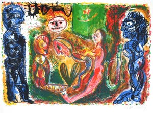 Rik van Iersel - Litho, Nachtelijke ontmoeting kopen? Bied vanaf 20!