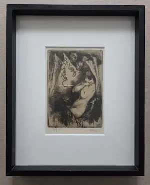 Victor Mignot - Naakt. Portret vrouw. Ex Libris. kopen? Bied vanaf 139!