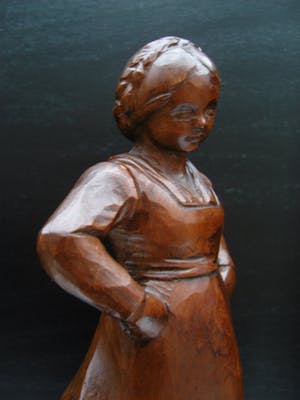 Charles van Wijk - Houten beeld -UNICA - in prijs verlaagd! kopen? Bied vanaf 350!