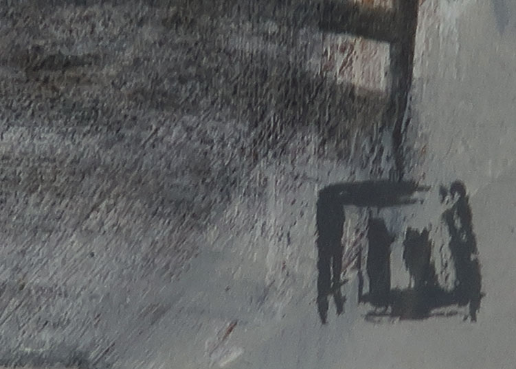 Niet of onleesbaar gesigneerd - Acryl op karton, Torens - Ingelijst (Zeer groot) kopen? Bied vanaf 1!