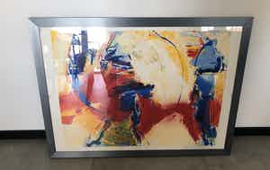 Beb Mulder - Zeefdruk gesigneerd 50/75 verkocht voor € 60!