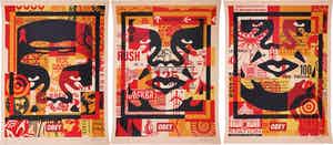 Shepard Fairey - OBEY - Three faces (collage) verkocht voor € 1!