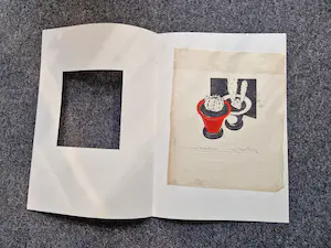 Jos van den Berg - Kubistische, omstreeks 1940 gemaakte handgekleurde houtsnede "cactus" kopen? Bied vanaf 38!