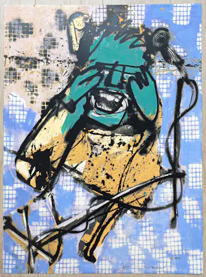Herman Brood - De zanger, zeefdruk kopen? Bied vanaf 20!