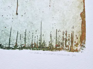 Michel van Overbeeke - Fraaie grote kleuren ets "one day" beperkte oplage (36/100) - gesigneerd kopen? Bied vanaf 40!