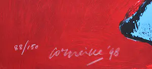 Corneille - Litho: Le chat et l’oiseau sur la tête - 1998 kopen? Bied vanaf 1!
