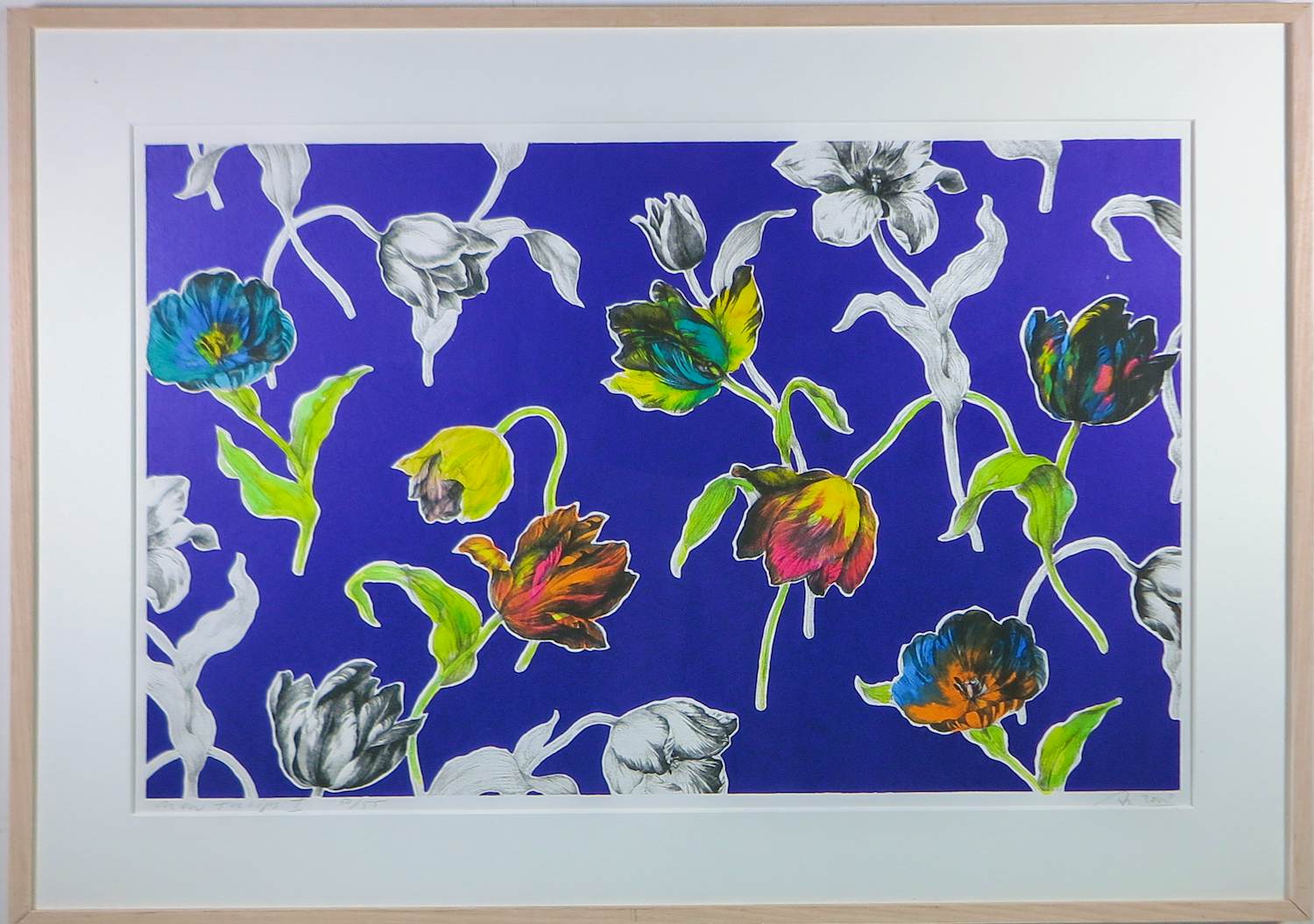 Arjan van Arendonk - Unieke print/plak, New Tulips - Ingelijst kopen? Bied vanaf 100!