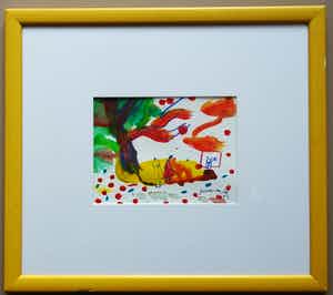 Guus van Eck - Boom in landschap - modern verkocht voor € 50!