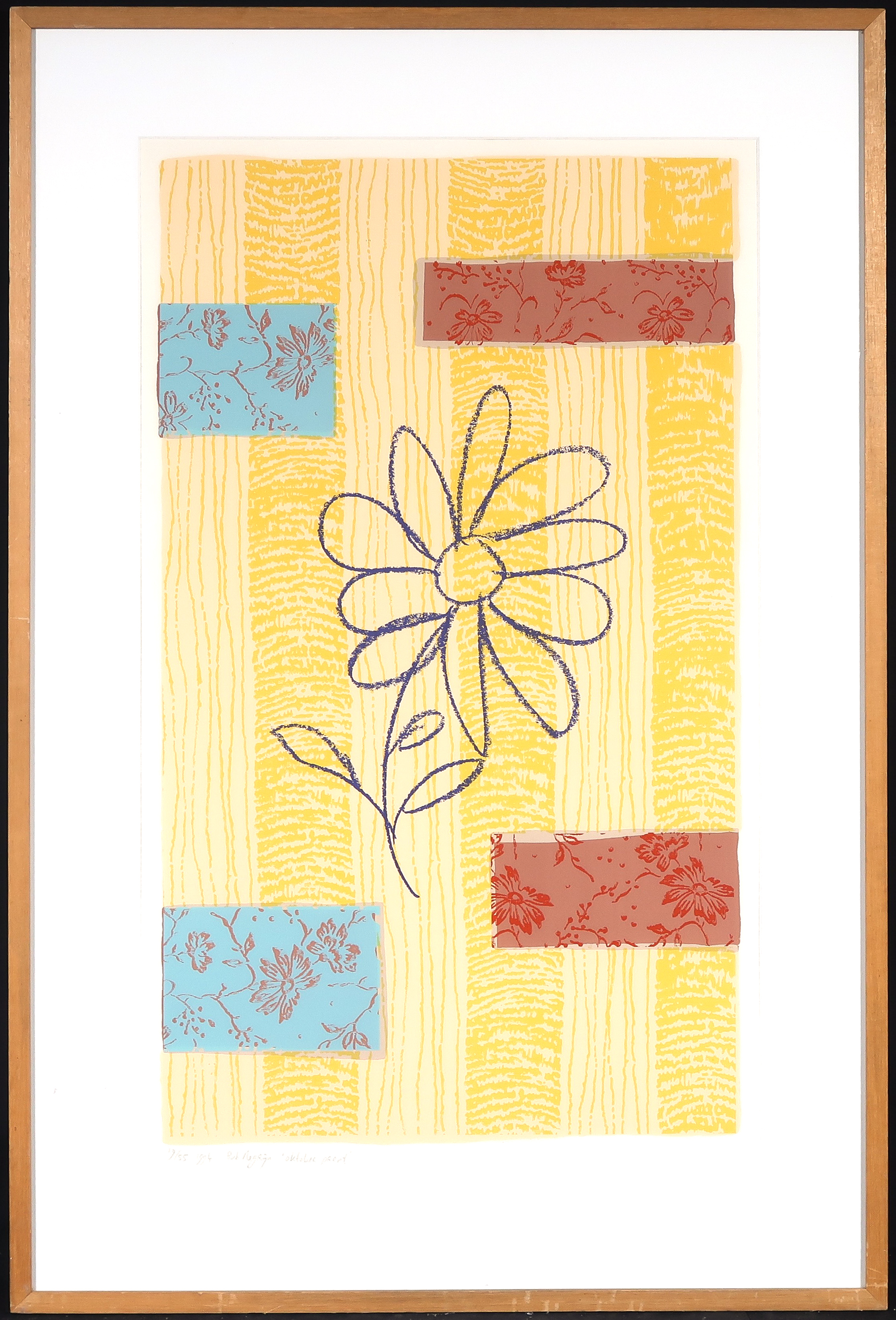 Bob Negryn - Zeefdruk, Oktober prent - Ingelijst kopen? Bied vanaf 1!