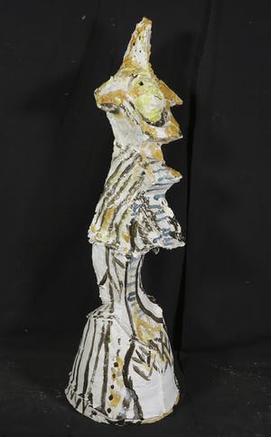 Joyce Bloem - Beschilderd keramiek, Zonnebloemfiguur kopen? Bied vanaf 50!