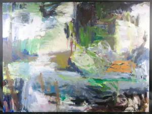 Marieke Thomassen - Acryl op doek, De vijver (Zeer groot) kopen? Bied vanaf 100!