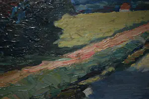 Gerard Wilhelm John van Apeldoorn - zonnig landschap aan een vaart - olieverfschilderij kopen? Bied vanaf 295!