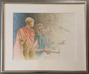 Buy Poen de Wijs - ingelijste gesigneerde kleuren litho? Bid from 229!