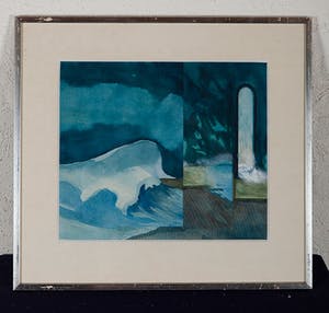 Theo Jeuken - Verschuiving - 1974 - gouache en papier op papier - BKR Amsterdam kopen? Bied vanaf 20!
