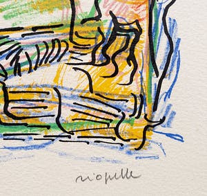 Jean-Paul Riopelle - Poison Ivy, litho (netjes ingelijst) - Laatste keer! kopen? Bied vanaf 295!