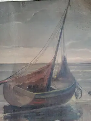 Prosper De Roover - Boten op het strand. kopen? Bied vanaf 80!