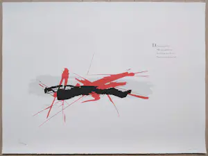 Arty Grimm - Cees Nooteboom - Tekens tegen het wit, tekst + zeefdruk kopen? Bied vanaf 75!